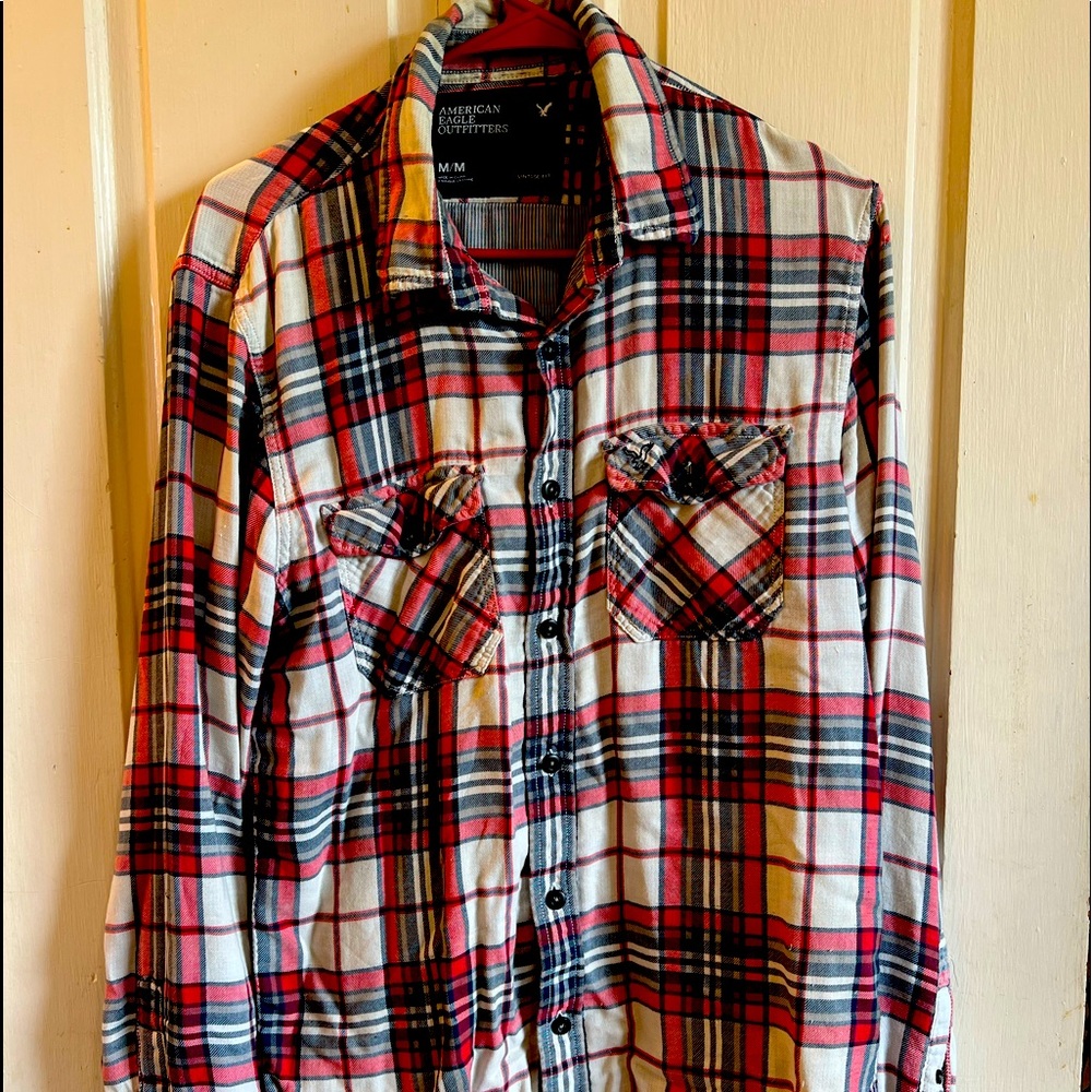 American Eagle Casual Button Down Size Medium Long Sleeve Shirt